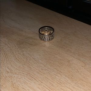 James Avery: Faith, hope, love ring.